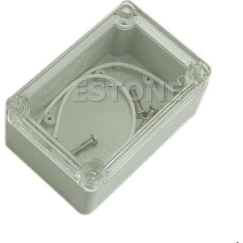 Plastic Waterproof Cover Clear Electronic Project Box Enclosure Case 100x68x50mm