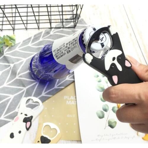 1 Pcs Cartoon Dog Cat Rabbit Fridge Magnet Sticker Beer Bottle Opener Creative Christmas Decoration Refrigerator Magnet Sticker