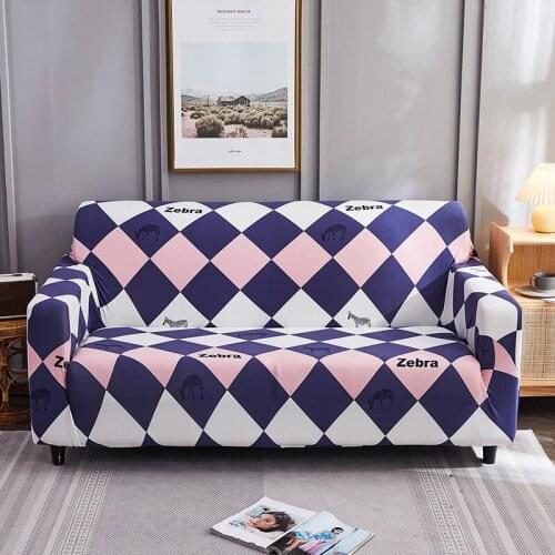 Sectional Sofa Cover Modern Plain Printed Sofa Cover Spandex Loveseat Cover Elastic Couch Covers for Chrismas Living Room