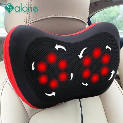 Shiatsu Neck Massager Relaxation Massage Pillow Vibrator Electric Shoulder Back Heating Kneading Infrared therapy Pillow