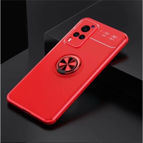Silicone Case For Vivo X60 Pro+ 5G V20 SE X60t X51 Cases 2021 Magnet Ring Stand Phone Cover For Vivo X50 Case Frosted Surface