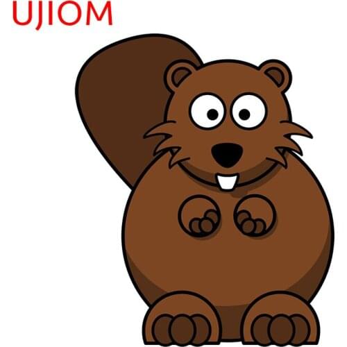 UJIOM Funny Beaver Sticker Wall Stickers Switch Panel Mural Art Home Wallpaper Decoration Sticker Home Room Decor PVC Decals