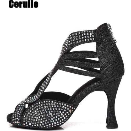 Latin Dance Shoes Woman Latin Shoes Salsa Tango Samba Party Ballroom Dancing Shoes Sneakers for Ladies Girls High Heel soft A284