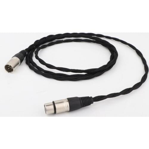 Preffair 4-Pin XLR (Balance) Male to 4-Pin XLR (Balance) Female Extension Cable Headphone Extension Cable, Audio Extension Cable