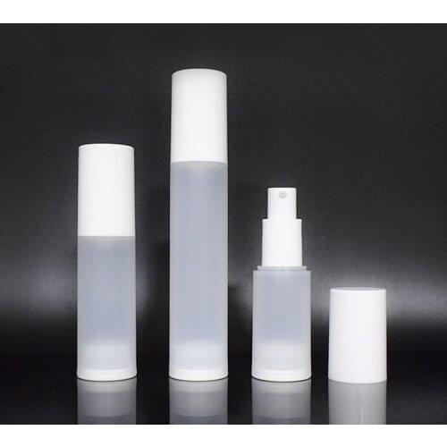 100pcs 20/30/50ml Airless Pump Bottle Cosmetic Packaging Empty Sample Container Lotion Plastic Vacuum Emulsion Tube