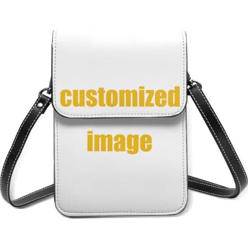NOISYDESIGNS Custom Printed Cell Phone Purse Bag Customized PU Wallet Shoulder Strap Handbag Women Bag Card Holder Drop Shipping