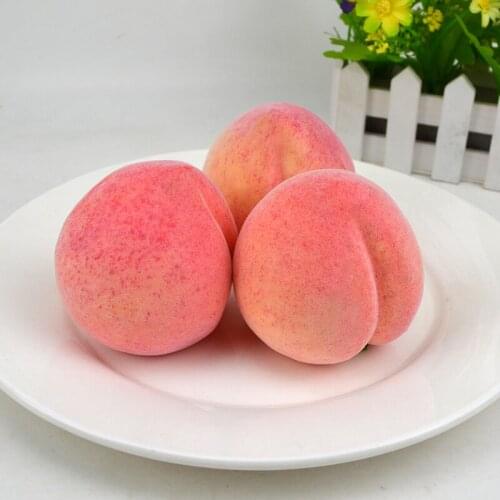 050 Aggravated simulation fruit peach fake fruit home display model 7.5*8.3cm