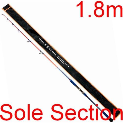 1.8m Sole Section Fuji 13Kgs 223g Slow Jigging H Carbonfiber Ocean Fishing Rod Tip Butt 3-15mm Bait 60 - 350g Line PE 3.0-12