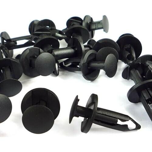 50pcs Bumper Cover Fender Liner Clip Lower Deflector Retainer 8mm For GMC For Ford Wheelhouse Liner Retainer Push-Type Retainer