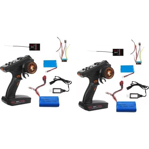 6CH RC Transmitter with Receiver Radio System FHSS RC Car Boat Buggy Model