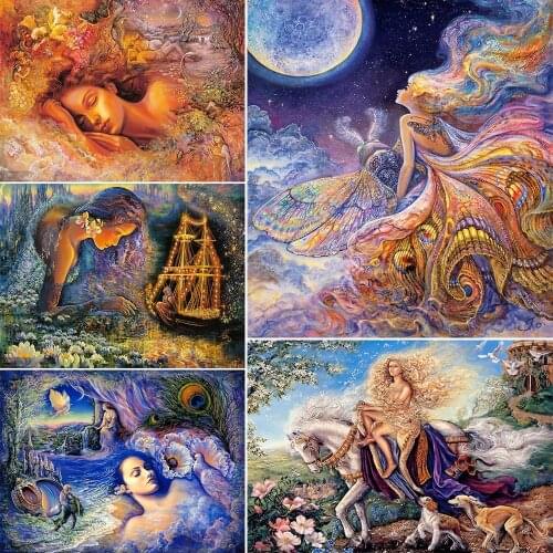 Diamond Embroidery Abstract Art Character Animal Fantasy Painting Diamond Painting Diamond Inlaid Diamond Mosaic Home Decor