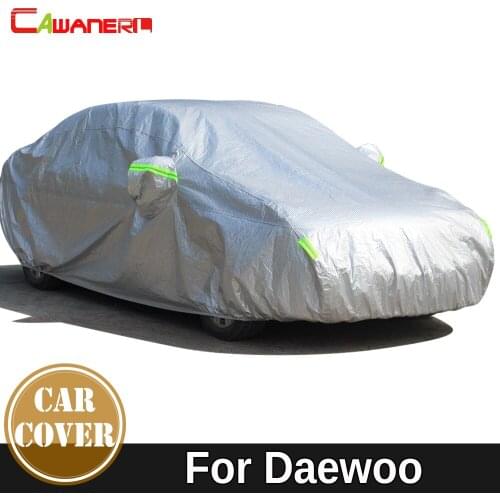 Cawanerl Thicken Cotton Car Cover Sun Snow Rain Hail Dust Protection Cover For Daewoo Prince Leganza Espero Kalos Lacetti Lanos