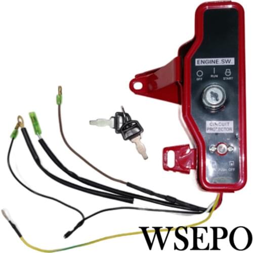 Top Quality! Electric Start Key Switch Control Box for GX160/GX200/168F/170F 5.5~7HP 163cc~212cc 4 stroke Gasoline Engine