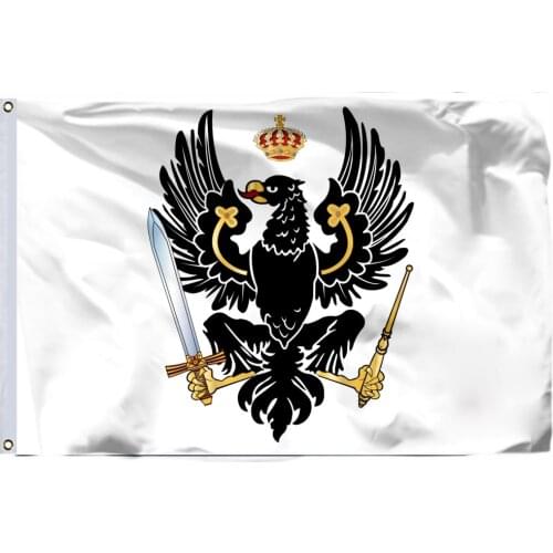 Germany Kingdom Prussia 1803 Flag 90x150cm 3x5ft 100D Polyester Double Stitched High Quality 60x90cm 21x14cm Banner