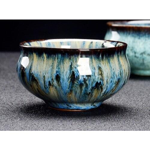 Chinese tea cup ceramic Japanese style Kungfu teaware small tea bowl individual taste teacup gift box