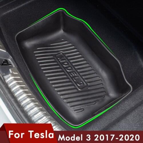 Model3 Trunk Storage Mat for Tesla Model 3 2020 Accessories Car Waterproof Lower layer Trunk Mat for Tesla Model Three