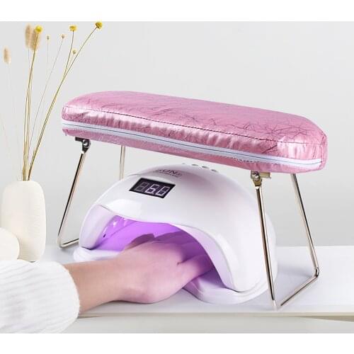 1 pc Leather Nail Art Hand Waterproof Pillow Wrist Support Hand Holder Cushion Pad Table Manicure Pedicure Tool For Nail Lamp