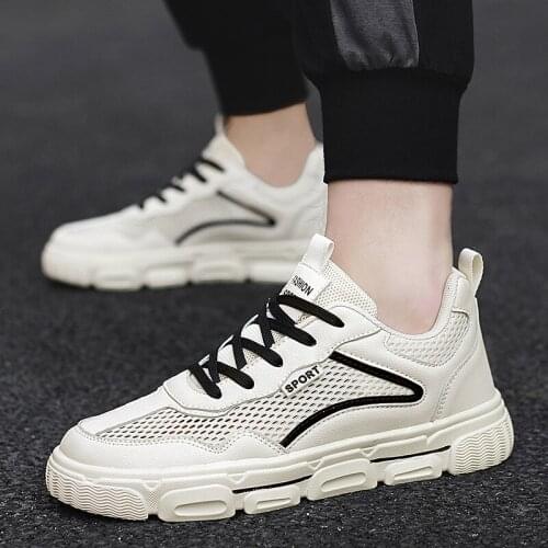 Summer Sneakers Women Shoes Mesh Breathable Light White Tennis Shoes Men Flats 2021 New Unisex Plus Size 35-43
