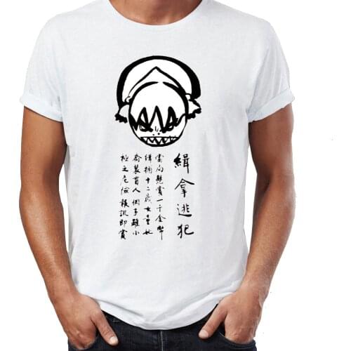 Summer Mens T-shirt Toph Beifong Wanted The Last Airbender Funny Tshirt Cool Tees Tops Harajuku Streetwear
