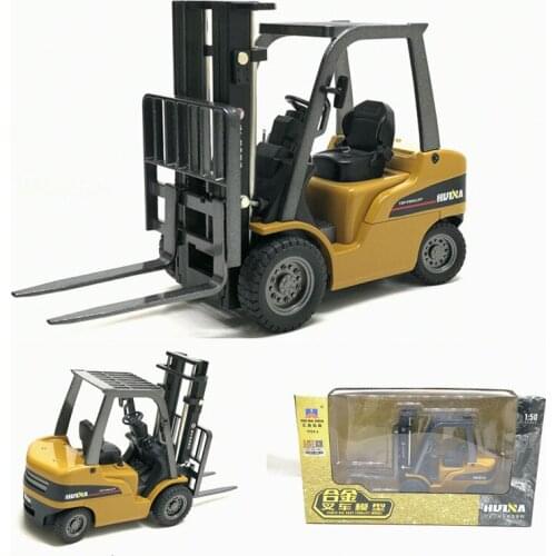 High simulation forklift model,1:50 scale alloy engineering model toys,Gift box toy car,free shipping