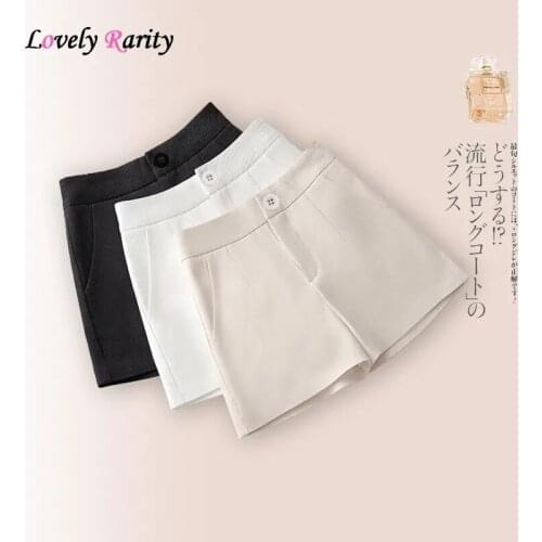 2021New Korean edition of loose-fitting large-size summer suit wide-legged shorts casual high waist show thin a-word shorts