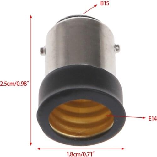 2021 New B15 Male to E14 Female Lamp Bulb Socket Light Extender Adaptor Converter Holder