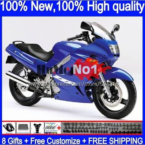 Body kit For KAWASAKI ZZR 250 90-99 ZZR250 90 95 96 97 98 99 81MC.48 Glossy blue ZZR-250 1990 1995 1996 1997 1998 1999 Fairing