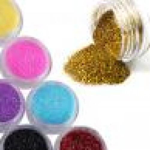 12 Mixed Colors Nail Pigment Powder All For Manicure Accessories Decoration