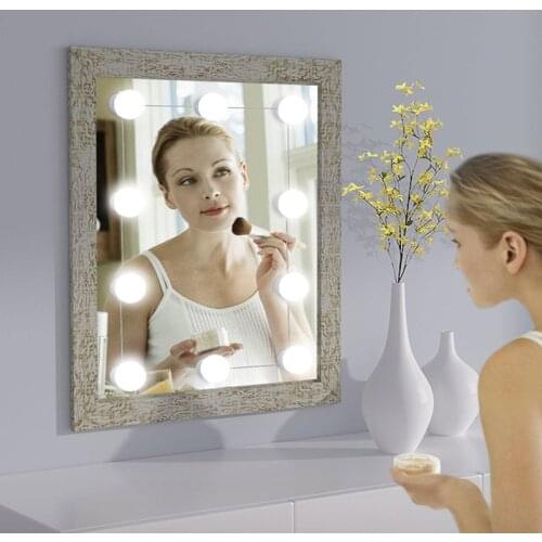 LED Makeup Mirror Light Bulb USB 4 6 10 Bulbs Kit Dressing Table Hollywood Vanity Mirror Light Dimmable Wall Lamp Bedroom Decor