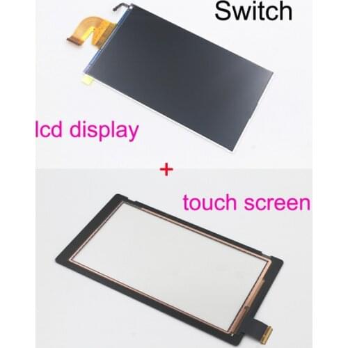 2pcs Original new for Nintend Switch NS console lcd display + touch screen replacement + free Dustproof double-sided adhesive