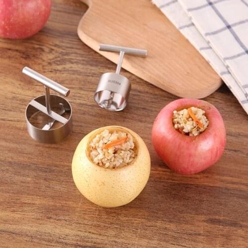 1pc 304 Stainless Steel Apple Rice Mold Stewed Sugar Sydney Pear Core Puller Fruit Core Puncher Ultra Sharp