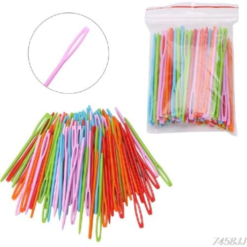 100Pcs/Pack Golden Tail Needles 24# Embroidery Fabric Cross Stitch Needlework Tool G03 Drop ship