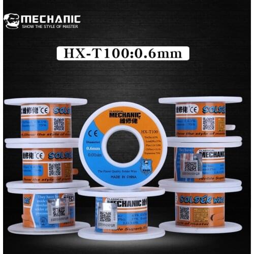 2Pcs/Lot Mechanic Solder Wire 0.6mm 55g Rosin Core Tin Welding Low Melting Point Fast Soldering Repair Tool