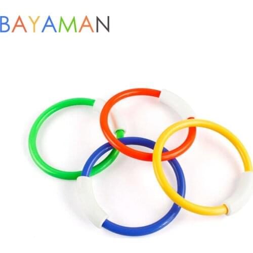 4pcs Dive Ring Swimming Toy Swimming Aid for Children Water Play Sport Kids Diving Beach Summer Toys