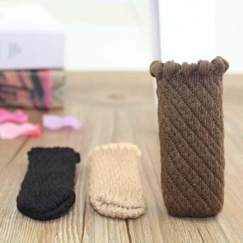 4pcslot Thickening Knit Anti Slip Mat Bumper Damper Cute Flower Furniture Leg Feet Rug Caps Pads Chair Leg Socks Table Protector
