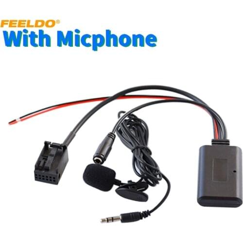FEELDO Car Audio 12Pin Wireless Bluetooth Module Receiver AUX Cable For BMW MINI COOPER/E39/E53/X5/Z4/E85/E86/X3/E83