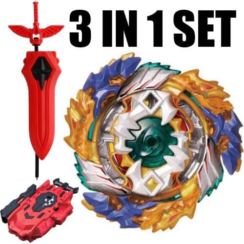 Limited Edition Spinning Top Geist Fafnir Burst STARTER SET w/ Launcher B-122 W/ NEW Sword LR Launcher