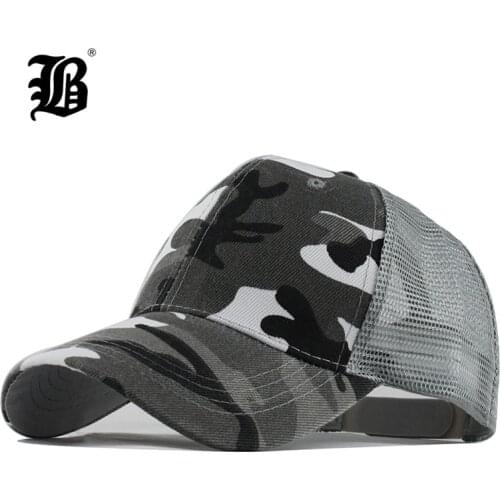 [FLB] Camo Mesh Baseball Cap Men Camouflage Caps Masculino Summer Hat Men Army Cap Trucker Snapback Hip Hop Dad Hat F141