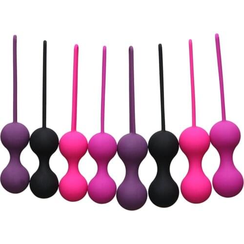 Safe Silicone Smart Ball Vibrator Vagina Tighten Exercise Machine Ben Wa Ball Vaginal Geisha Ball Sex Toy for Women