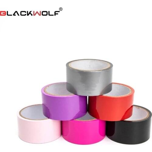 BlackWolf Static Bondage Tape Anti-stick hair Restraints Sex Flirting Toys For Couples Role Play Adult Fun Games Erotic Toy Bdsm