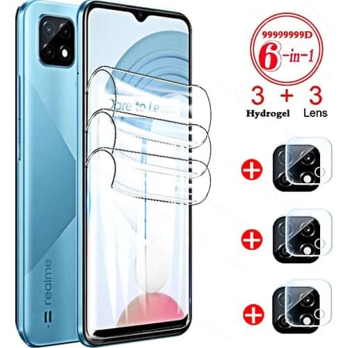 For Oppo Realme C21 Hydrogel Film RealmeC21 Realmy Realmi C 21 c25s c21y c20 c17 c15 c12 c3 Curved Screen Protector lens Glass