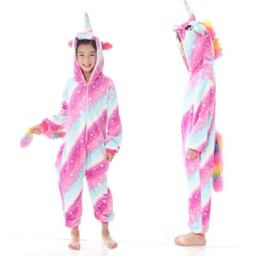 Pink Stitch Kigurumi Costume Flannel Soft Carnival Animal Cosplay for Girl Child Onesie Suit Jumpsuit Set with Shoe Sleepwear