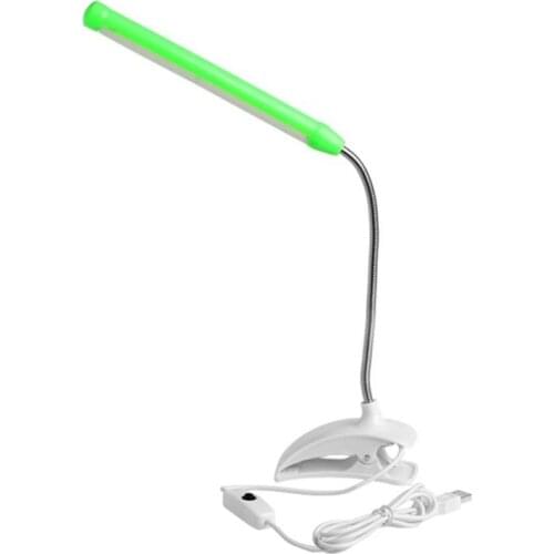 LX9B 1Pc Flexible USB 13 LED Light Clip-on Clamp Bed Table Study Desk Reading Lamp FRI