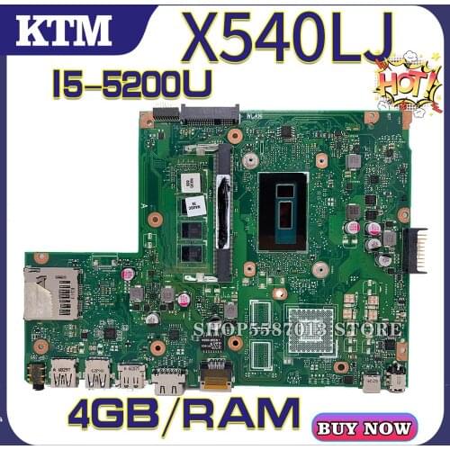 X540L for ASUS F540L/X540LJ/F540LJ/X540LJ laptop motherboard X540LA mainboard test OK i5-5200U cpu DDR3-4GB-RAM
