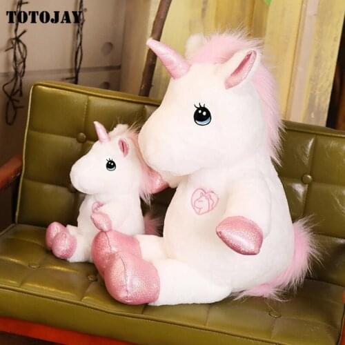 Lovely Nice Unicorn Plush Toy Stuffed Kawaii Soft Horse Dolls for Children Creative Birthday Christmas Gift for Girls Lovers