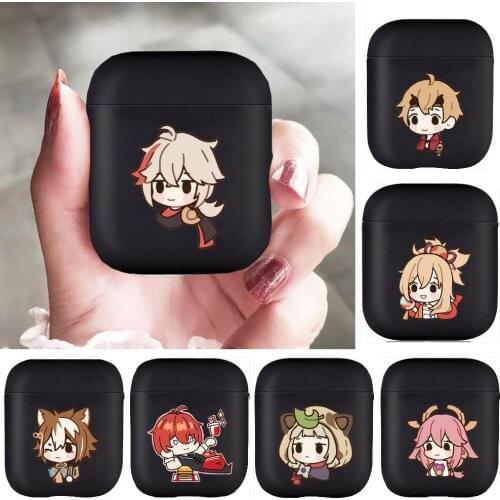 Genshin impact Soft Silicone Cases For Apple Airpods 1/2 Protective Bluetooth Wireless Earphone Cover For Apple Air Pods