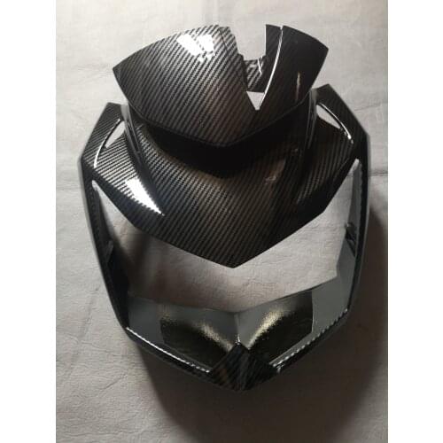 Z750 Motorcycle Fairings For Kawaskai z750 2007 2008 2009-2012 Front Head Plastic Injection Fairing Good Carbon Surface