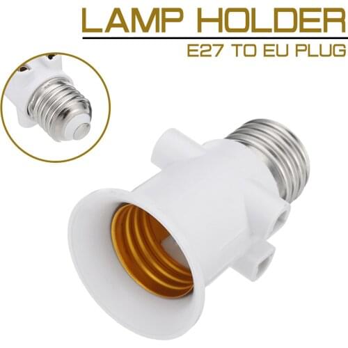 Lamp Holder Base AC100-240V 4A E27 ABS EU LED Bulb Adapter Plug Connector Accessories Screw Light Socket Conversion for Lights