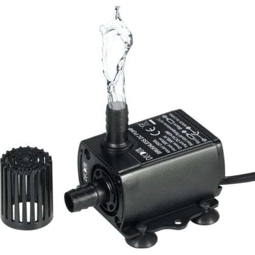 USB 5V Submersible Fountain Pump With Flow Adjustment Function 4.8W 300L/H Lift 300cm Circulation Suitable For Aquarium Ountain