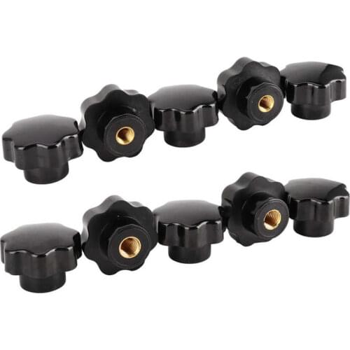 Thread Handle Screw Plastic Handle Nuts Knob Grip for Lathes